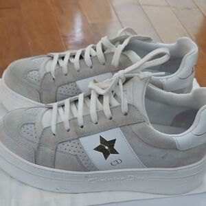 Christian Dior Gray and White Sneakers DIOR Star